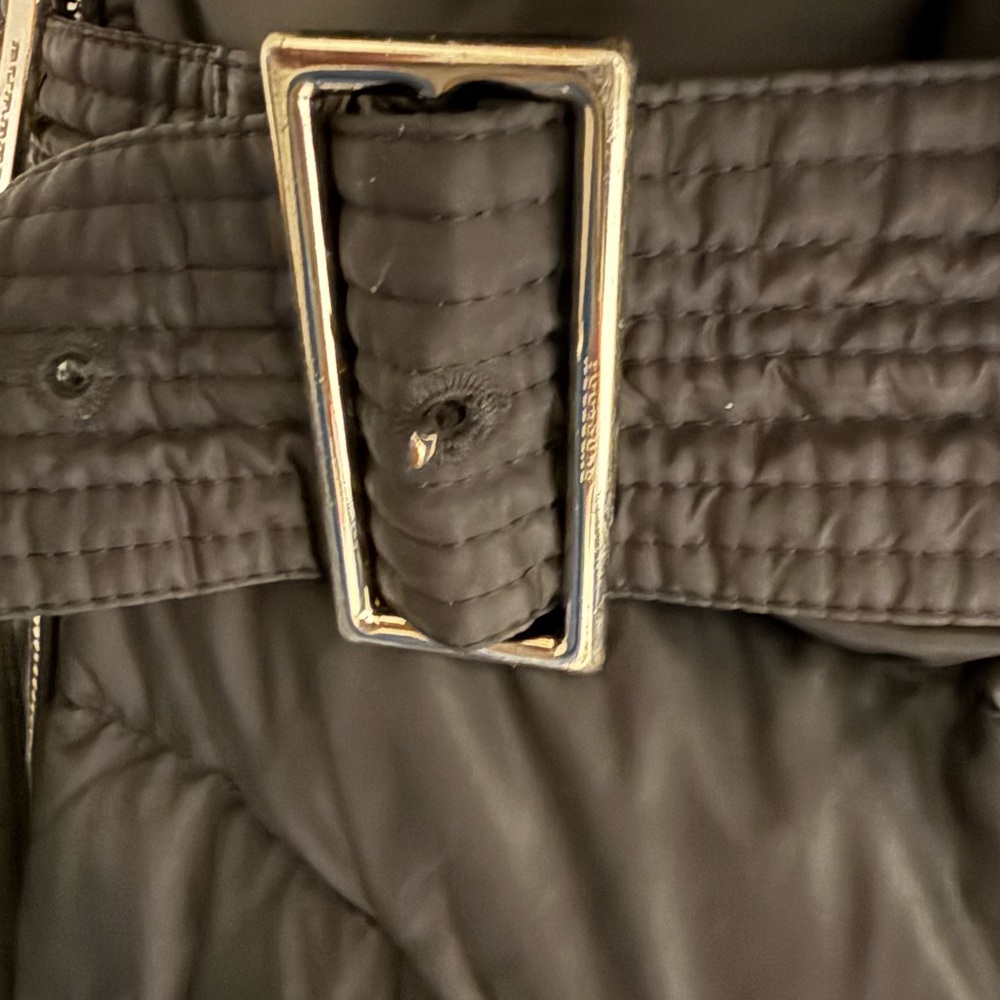 Burberry London Black Belted Down Puffer Coat w/ Removable Faux Fur Hood – XL - Picture 10 of 15